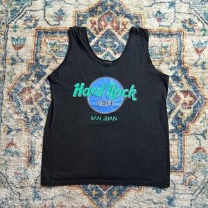 Vintage Hard Rock Cafe Logo Tank Top Medium